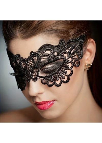 Ornate Embroidered Eye Mask