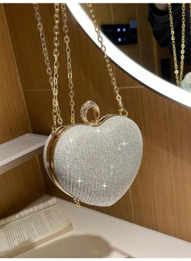 Heart Bling Party Clutch