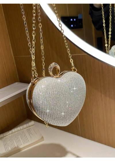 Heart Bling Party Clutch